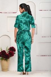 Tie n Dye Co-ord Set 101-GRN