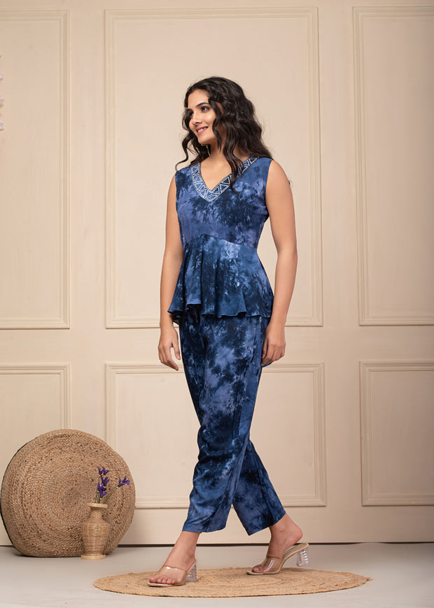 Tie n Dye Co-ord Set 102-BLU