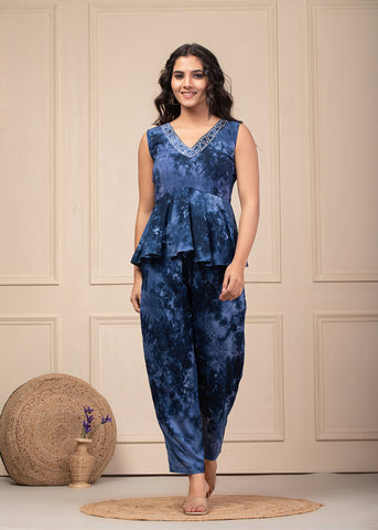 Tie n Dye Co-ord Set 102-BLU