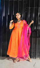 Amulya Leheriya Orange Suit Set 231-ORG