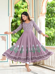 Grey Block Print Kurta 228-GRY