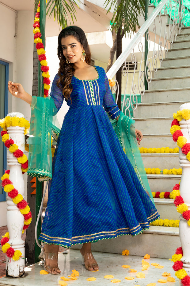 Amulya Leheriya Blue Suit Set 231-BLU