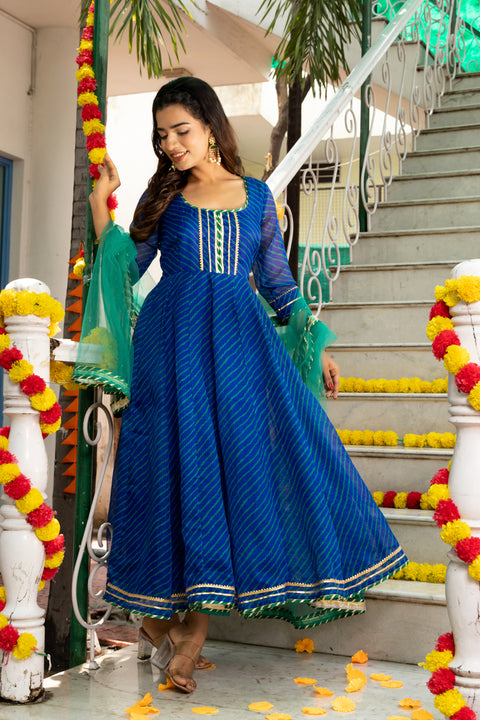 Amulya Leheriya Blue Suit Set 231-BLU