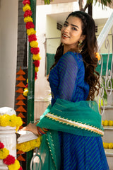 Amulya Leheriya Blue Suit Set 231-BLU