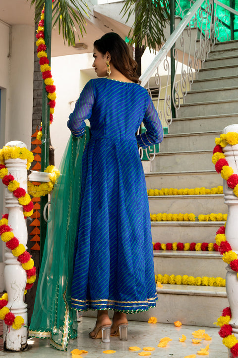 Amulya Leheriya Blue Suit Set 231-BLU