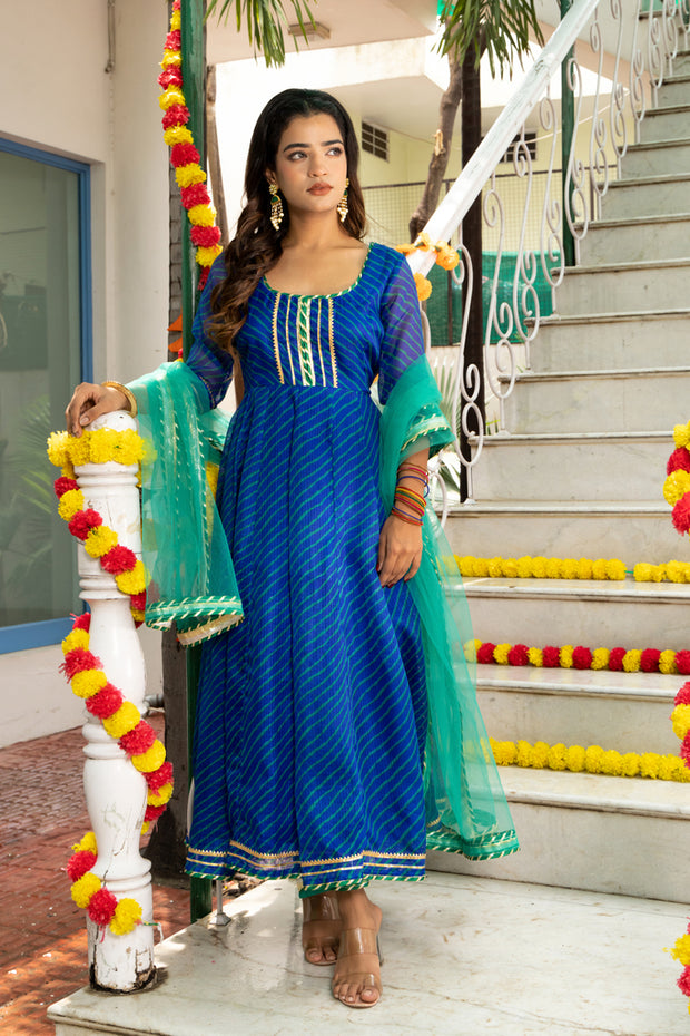 Amulya Leheriya Blue Suit Set 231-BLU