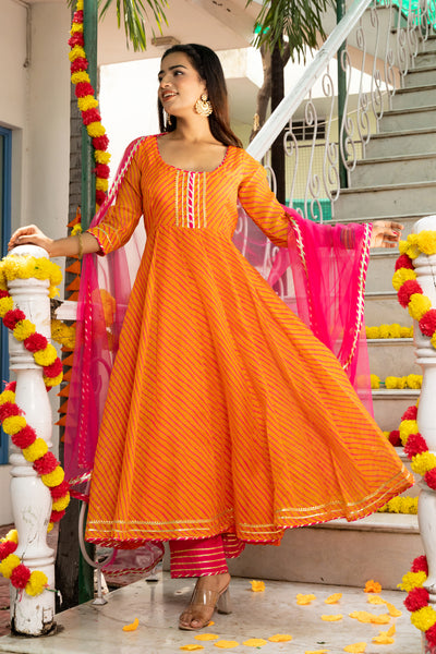 Amulya Leheriya Orange Suit Set 231-ORG