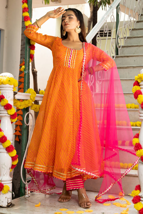 Amulya Leheriya Orange Suit Set 231-ORG