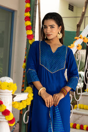 Nihira Leheriya Blue Suit Set 233-BLU