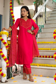 Nihira Leheriya Pink Suit Set 233-PNK