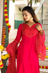 Nihira Leheriya Pink Suit Set 233-PNK