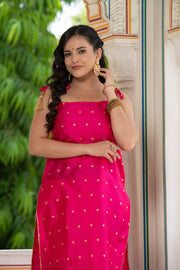 Aks Pink Sharara Set 235-PNK