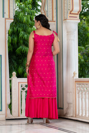 Aks Pink Sharara Set 235-PNK