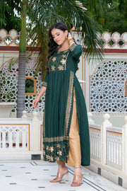 Green Block Print Kurta 236-GRN