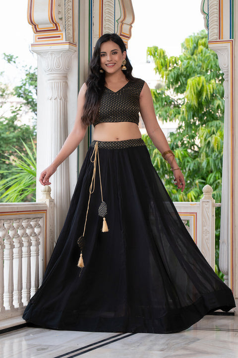 Black Skirt Set 240-BLK