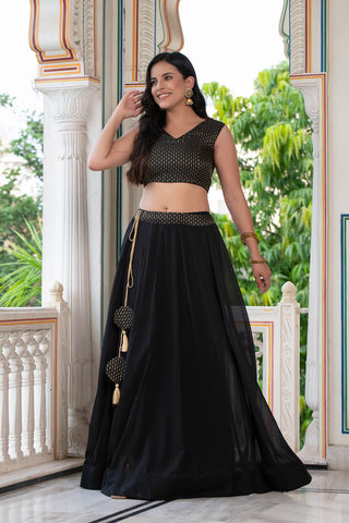 Black Skirt Set 240-BLK