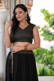 Black Skirt Set 240-BLK