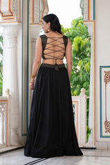 Black Skirt Set 240-BLK