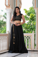 Black Skirt Set 240-BLK