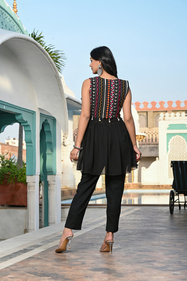 Bageecha Co-ord Set 247-BLK