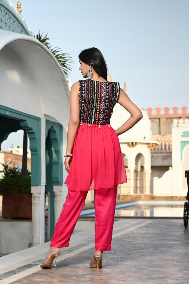 Bageecha Co-ord Set 247-PNK