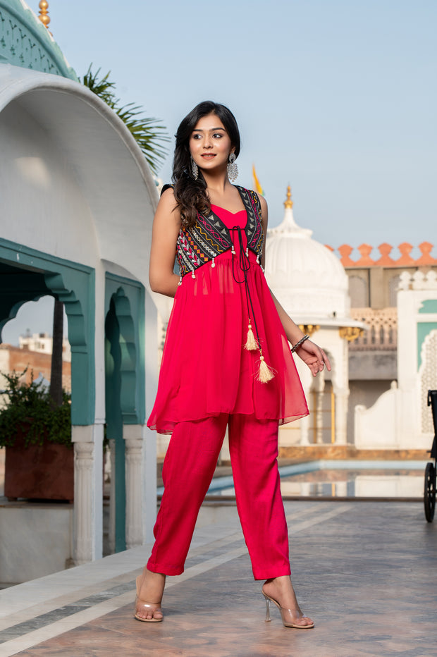 Bageecha Co-ord Set 247-PNK