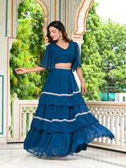Niladari Skirt Set 250-BLU