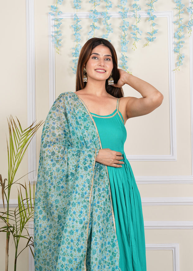 Skyblue Cotton Solid Kurta Set 270-SKB