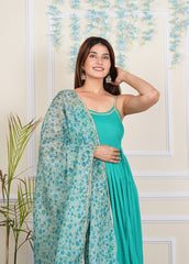 Skyblue Cotton Solid Kurta Set 270-SKB