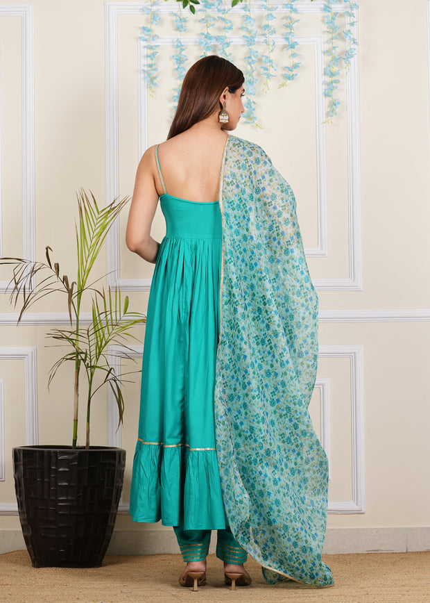 Skyblue Cotton Solid Kurta Set 270-SKB