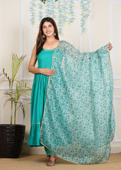 Skyblue Cotton Solid Kurta Set 270-SKB