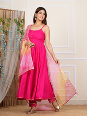 Pink Cotton Solid Kurta Set 274-PNK