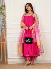 Pink Cotton Solid Kurta Set 274-PNK