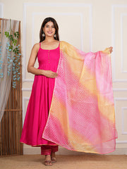 Pink Cotton Solid Kurta Set 274-PNK