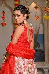 Aahana Red Lehenga Set 124-Red