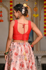 Aahana Red Lehenga Set 124-Red