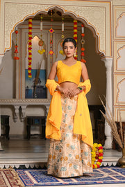 Aahana Yellow Lehenga Set 124-YLW