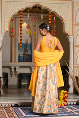 Aahana Yellow Lehenga Set 124-YLW