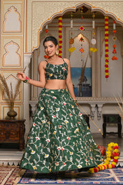 Ati Green Lehenga Set 125-GRN
