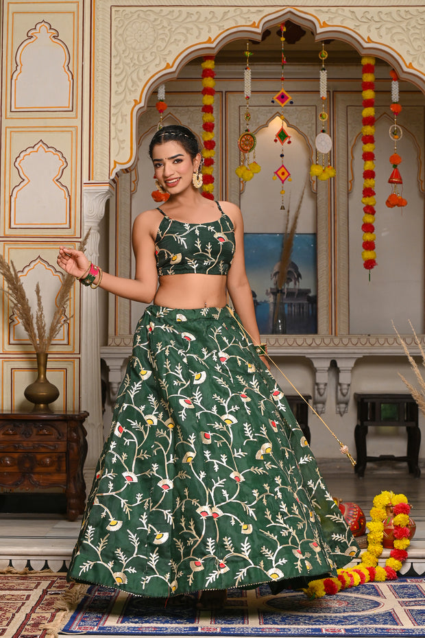Ati Green Lehenga Set 125-GRN
