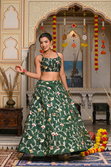 Ati Green Lehenga Set 125-GRN