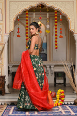 Ati Green Lehenga Set 125-GRN