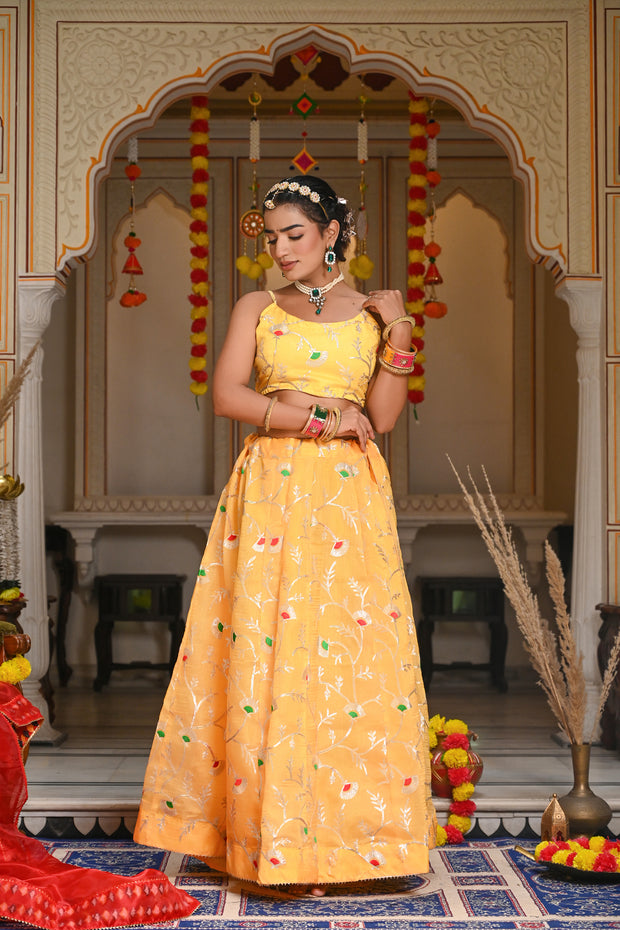 Ati Yellow Lehenga Set 125-YLW