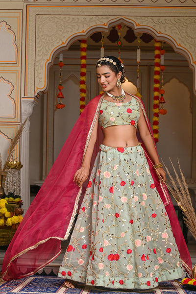 Adya Blue Lehenga Set 126-BLU