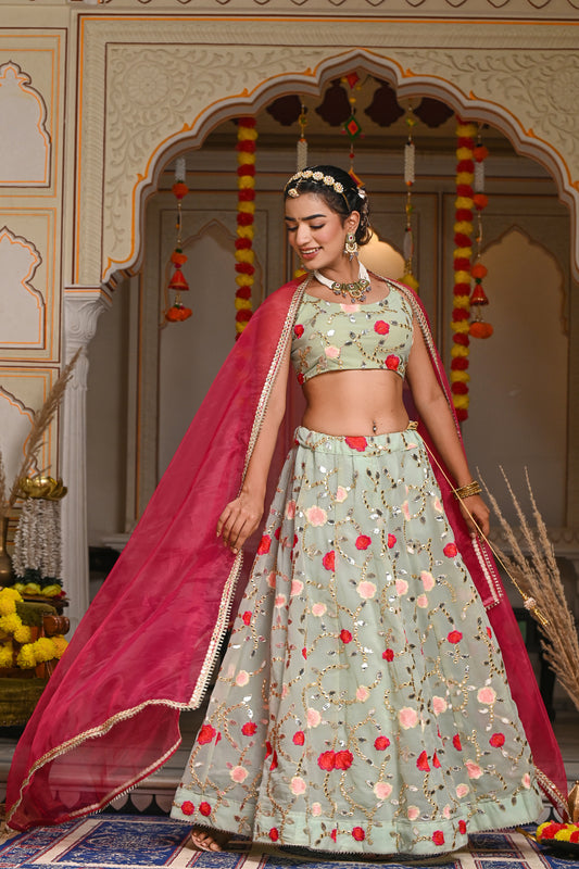 Adya Blue Lehenga Set 126-BLU