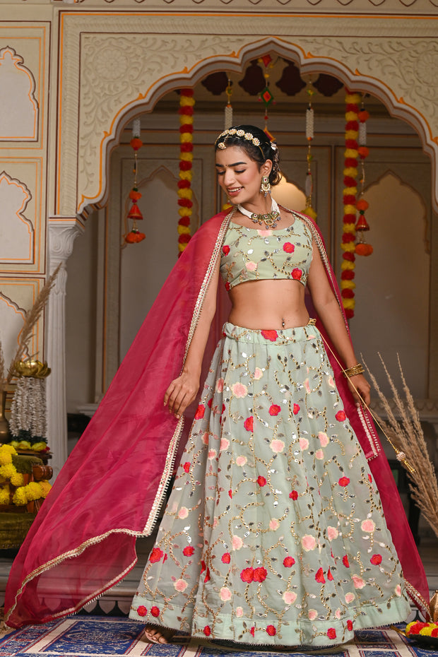 Adya Blue Lehenga Set 126-BLU