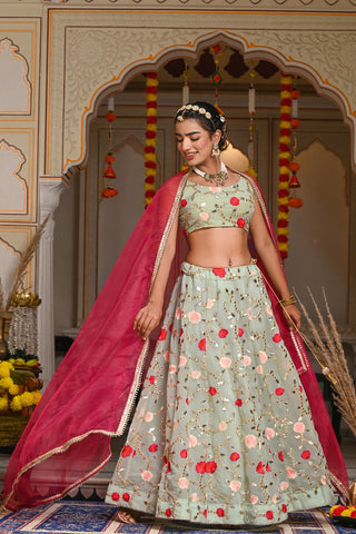 Adya Blue Lehenga Set 126-BLU