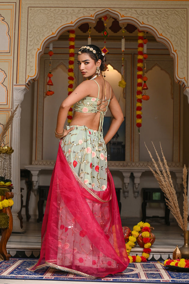 Adya Blue Lehenga Set 126-BLU