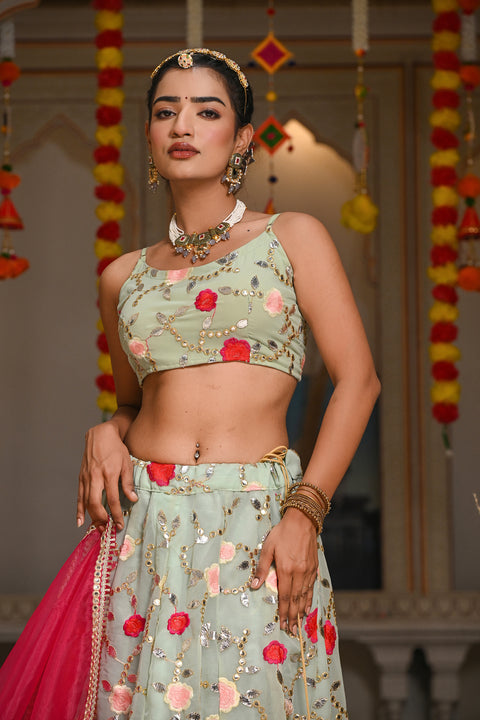 Adya Blue Lehenga Set 126-BLU