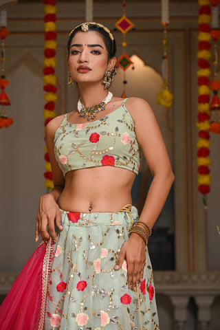 Adya Blue Lehenga Set 126-BLU